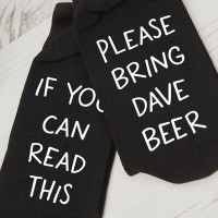 personalised bring me beer socks