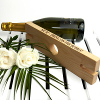 personalised Wooden Champagne Holder