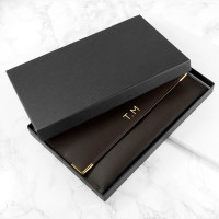 personalised Luxury Travel Organiser - Brown