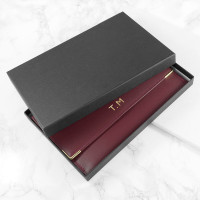 personalised Luxury Travel Organiser - Burgundy