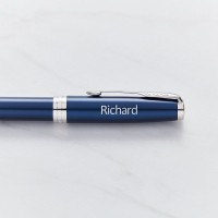 Parker Sonnet Blue Lacquer Palladium Plated Trim Fountain Pen