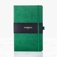 Engraved Green Castelli Notebook