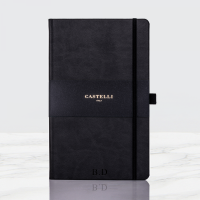 Personalised Black Castelli Notebook