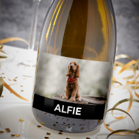 Furry Friend Photo Upload Boutique Gifts Prosecco Double Glass With Bottle Gift Set