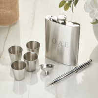Chess & Hip Flask Travel Gift Set