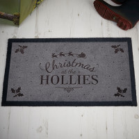 personalised christmas doormat