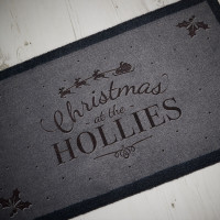 personalised christmas doormat