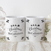 personalised christmas at the matching mugs