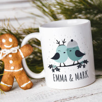 Christmas Love Birds Durham Mug