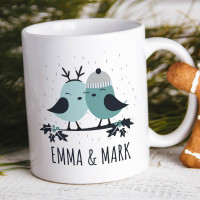 Christmas Love Birds Durham Mug