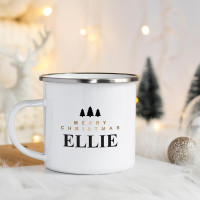 Merry Christmas Enamel Mug