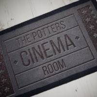 personalised Cinema Room Doormat