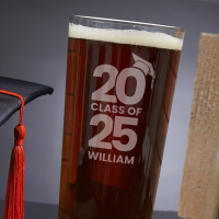 Class Of 2025 Graduation Pint Glass