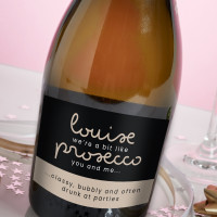 personalised Classy Bubble Prosecco