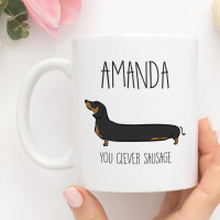 Personalised You Clever Sausage Durham Mug