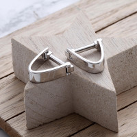 personalised clip cufflinks