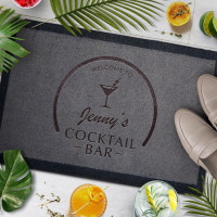 personalised Cocktail Bar Doormat