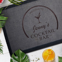personalised Cocktail Bar Doormat