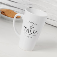 personalised Coffee Lover Tall Latte Mug
