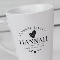 Personalised small Latte mug