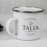 personalised Coffee Lover Camping Mug