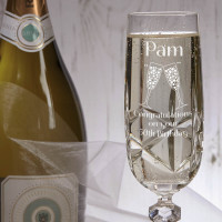 Congratulations 50th Birthday Flamenco Champagne Flute