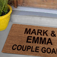 personalised coir mat