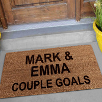 personalised coir mat