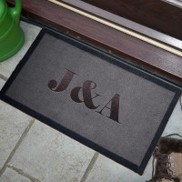 personalised initials doormat