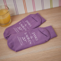 personalised 20th anniversary socks