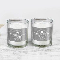 personalised New Home Candles Set