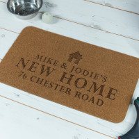 personalised Couples New Home Outdoor Engraved Doormat
