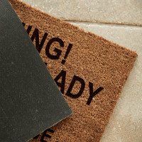 personalised Crazy Cat Lady Coir Doormat