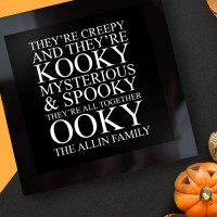 personalised halloween glass coaster