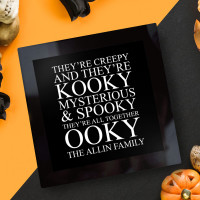 personalised halloween glass coaster