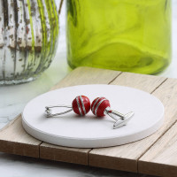 personalised cricket ball cufflinks