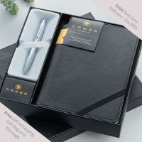 personalised Cross Gift Set Notebook & Pen