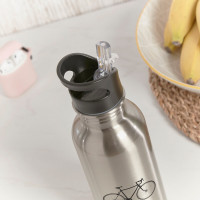 personalised Silver Water Bottle