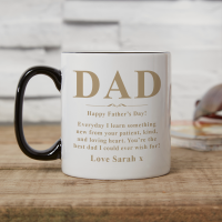 personalised two tone black mug