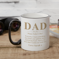 personalised two tone black mug