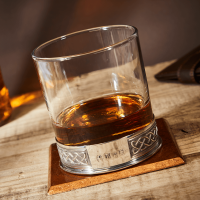 Father's Day Celtic Glass Whisky Tumbler