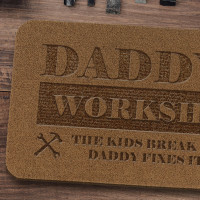 personalised Daddy's Workshop Outdoor Engraved Doormat