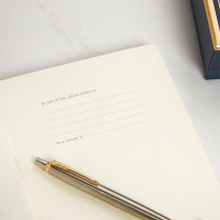 personalised Blue Moleskine Notebook