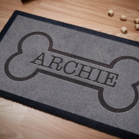 personalised dog bone doormat