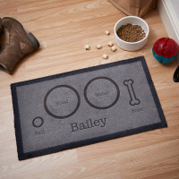 personalised dog food mat