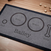 personalised dog food mat