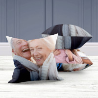 personalised Double Sided Photo Cushion 12x12"