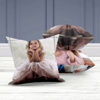 personalised Double Sided Photo Cushion 24x24"