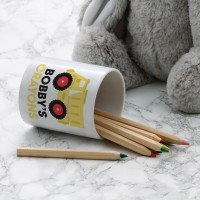 personalised Dumper Truck Pen Pot