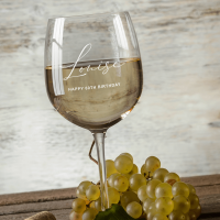 Personalised wine Glass